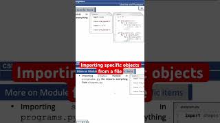 Importing specific objects from another python module instead of importing the entire module [upl. by Erikson]
