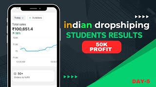 Indian Dropshipping Success Stories ‼️ Student Results💥 quotEarning 50k Profit Per Day🔥quot Real [upl. by Ahsercel]