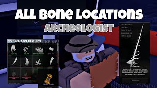 ALL BONES LOCATIONS ARCHEOLOGIST Fisch Roblox [upl. by Havot]