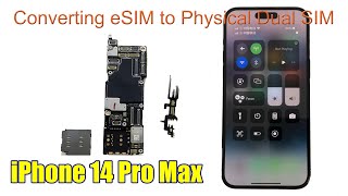 iPhone 14 Pro Max  Converting eSIM to Physical Dual SIM huaqiangbei esim iphone14promax [upl. by Hcir]