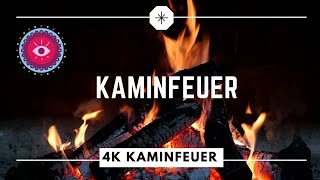 Kaminfeuer 4K Entspannung Romantik Weihnachten Loderndes Feuer in 4K Ultra HD UHD [upl. by Avirt]