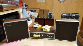 Teleton 8 track and philips Speakers [upl. by Jacquenetta]