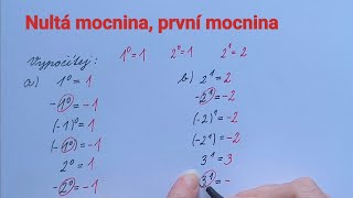 Nultá mocnina první mocnina [upl. by Rasecoiluj]