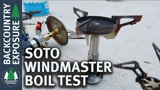 Backpacking Stove Showdown  Soto WindMaster Boil Testing [upl. by Clea141]