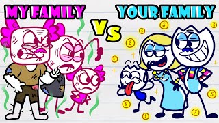 Family vs Family Rich Camp vs Poor Camp Funny Situation Maxs Puppy Dog Cartoon [upl. by Ynoble]