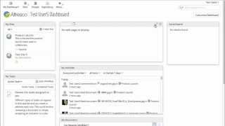Alfresco Community Edition 42 HowTo Configure Dashboards [upl. by Scholz]