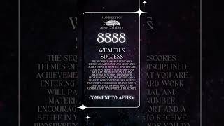 What is the meaning of 8888 ⭐️ Manifesting Angel Numbers Meanings Numerology [upl. by Lynnworth]