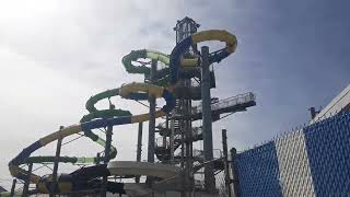 Keansburg Runaway Rapids Waterpark Walk Lap Easter 2024 [upl. by Yslehc923]