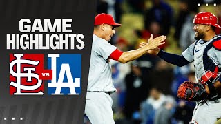 Cardinals vs Dodgers Game Highlights 33024  MLB Highlights [upl. by Helbona]