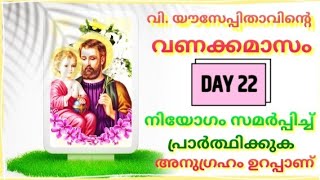 വിയൗസേപ്പിതാവിന്റെ വണക്കമാസം Day 22StJoseph Vanakkamasam 2024 MARCH 22 frmathewvayalamannil [upl. by Eerihs]