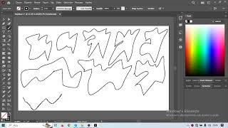 Adobe Illustrator Boya Fırçalarında Değişimleri Ayarlamaları Anlatımları [upl. by Hctim]