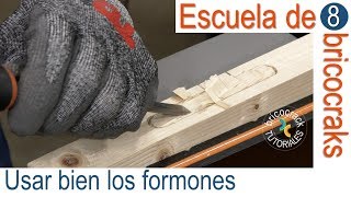 Escuela de bricolaje 8 usar bien los formones Bricocrack [upl. by Dnumyar150]