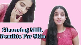 How to Use Cleansing Milk For Face  Cleansing Milk Benifits For Skin [upl. by Ahsiuq]