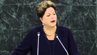 Dilma Rousseff criticou espionagem dos EUA na AssembleiaGeral da ONU [upl. by Aimar]