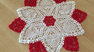 Tuto napperon au crochet spécial gaucher 22 [upl. by Franklyn]