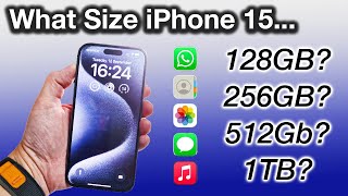 How to Pick the CORRECT iPhone 15 Storage Size GUIDE [upl. by Esinek]