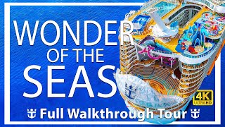 Wonder of the Seas  Full Walkthrough Ship Tour amp Review  New 2023  Royal Caribbean Cruises [upl. by Zinn]