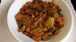 Katharikai Karamani poriyal  Brinjal Black Eye Bean SauteRecipe 25 [upl. by Osmund]