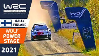 WRC Rally Highlights  Wolf Power Stage  WRC Secto Rally Finland 2021 [upl. by Airretnahs]