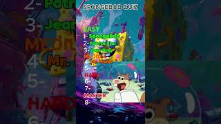 Ultimate SpongeBob Character Challenge How Many Can You Name [upl. by Swor]