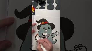 Saturday Halloween Coloring drawing coloringpages colorpages onlinecoloring colorwithme [upl. by Grantham]