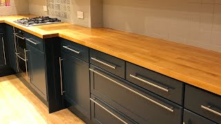 Walk around of a hand painted kitchen today in Chester  Hague Blue by Farrow amp Ball [upl. by Treacy85]