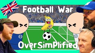 Oversimplified  Football War REACTION  OFFICE BLOKES REACT [upl. by Wynny26]