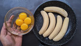 Just Add Eggs With Bananas Its So Delicious  Simple Breakfast Recipe  5 Mints Cheap amp Tasty Snacks [upl. by Grogan]