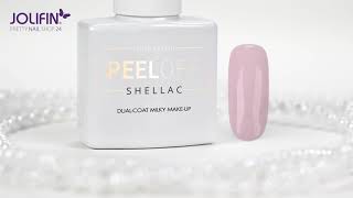 Jolifin LAVENI Shellac PeelOff  DualCoat milky [upl. by Sisak]