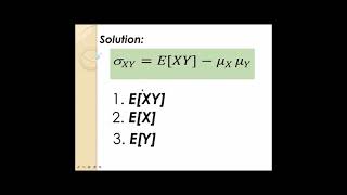 Covariance of 2 CONTINUOUS Random Variables [upl. by Essyle]