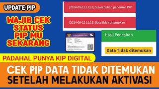 DATA TIDAK DITEMUKAN ‼️ Cek penerima PIP tidak ditemukan setelah Aktivasi rekening [upl. by Hanikahs871]