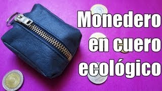 DIY Monedero en cuero ecológico [upl. by Lowenstern775]