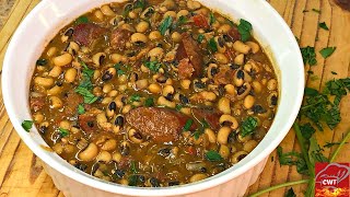 Hoppin Johns  Southern Cajun Black Eyed Peas Recipe  Black Eyed Peas Recipe [upl. by Voss]