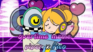 Overtime meme  Brawl Stars  Piper X Rico  💙💛 [upl. by Annaerdna]