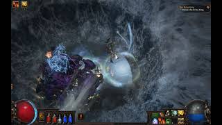 Path of Exile Affliction Act 6 the Brine King fight in SSF HC Ruthless league [upl. by Rie]