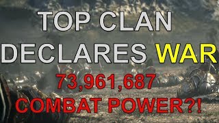 Lineage 2 Revolution TOP CLAN DECLARES WAR 73961687 COMBAT POWER [upl. by Geoffrey869]