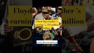 floyd Mayweather jr s earning will knockout you ☠️ shorts [upl. by Annatsirhc615]