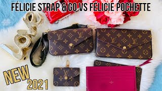 Comparison Louis Vuitton Félicie Strap amp Go VS Félicie Pochette [upl. by Redyr26]