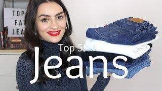 My Current Top 5 Jeans High Street and High End  Peexo [upl. by Gintz]