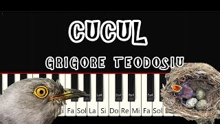 CUCUL  Grigore Teodosiu Tutorial Pian [upl. by Casar488]