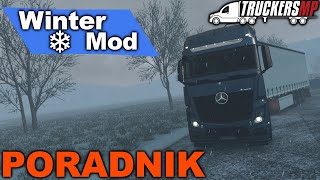 PORADNIK  Winter Mod do TruckersMP  Jak wgrać moda na zimę do ETS 2 i ATS MultiPlayer [upl. by Irtimid]