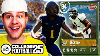 NEW WR1 Desean Jackson Goes 100 In CUT Gauntlet College Football 25 [upl. by Shulman]