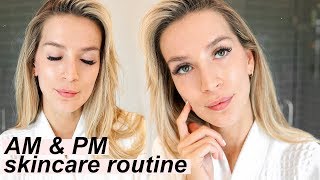 MY SKINCARE ROUTINE FOR ANTIAGING amp ACNE  LeighAnnSays [upl. by Neelrak]