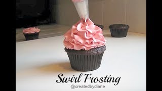 frosting a swirl on a cupcake Created by Diane Diane Schmidt [upl. by Mattox187]