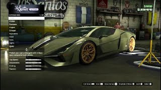 GTA 5  Past DLC Showing Vehicle Customization  Pegassi Ignus  Lamborghini Sian [upl. by Ellerehs]