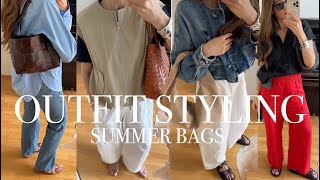 Styling Outfits with New and Current Favourite Summer Bags  Dragon Diffusion  StAgni  Loewe [upl. by Sinegold734]