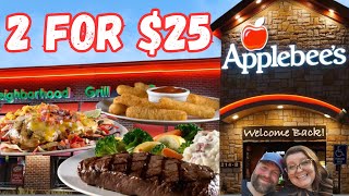 Applebees 2024 NEW 2 for 25 Menu [upl. by Vyner]