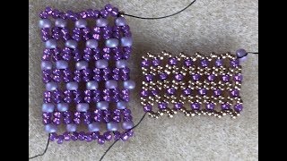 Basic Beaded Netting Technique Part 1 [upl. by Danie]