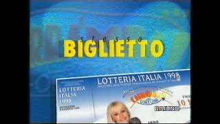 LOTTERIA ITALIA SPOT 1998 ABBINATO A CARRAMBA CHE FORTUNA [upl. by Vlad]