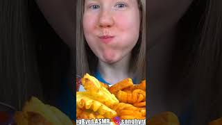 ASMR FRIES FEAST MUKBANG shorts [upl. by Gladys891]